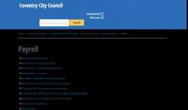 
							         Payroll | Coventry City Council								  
							    