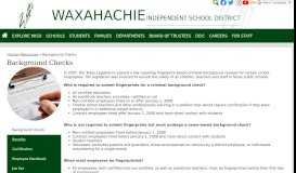 
							         Payroll - Departments - Waxahachie Independent School District								  
							    