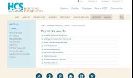 
							         Payroll Documents - Horry County Schools								  
							    