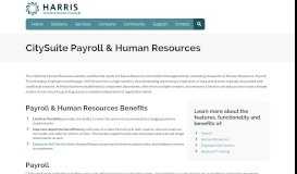 
							         Payroll & HR | Harris ERP								  
							    