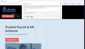 
							         Payroll & HR Software Solutions | Cloud Software | Aurion								  
							    