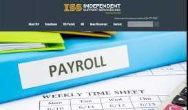 
							         Payroll | Independent Support Services, Inc								  
							    