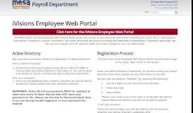 
							         Payroll » iVisions Web Portal - Mesa Public Schools								  
							    