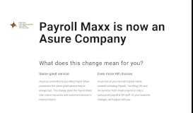 
							         Payroll Maxx is now an Asure Software Company								  
							    