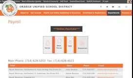 
							         Payroll - Orange Unified School District								  
							    