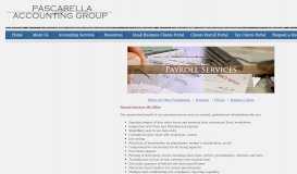 
							         Payroll - Pascarella Accounting Group								  
							    