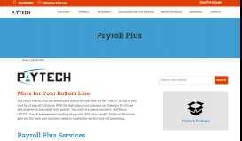 
							         Payroll Plus - PayTech								  
							    