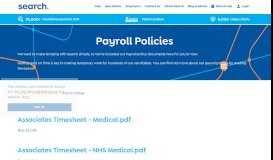 
							         Payroll Policies - Search								  
							    