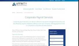 
							         Payroll Self-Service - Affinity Payroll Services								  
							    