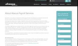 
							         Payroll Services | Abacus Payroll								  
							    