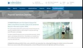 
							         Payroll Services Denver - InTANDEM HR								  
							    