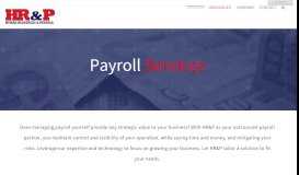 
							         Payroll Services - HR&P Human Resources								  
							    