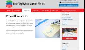 
							         Payroll Services - Nexus Employment Solutions Plus								  
							    