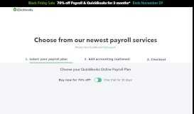 
							         Payroll Services Pricing | Intuit QuickBooks Payroll Services								  
							    