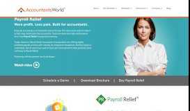 
							         Payroll software for accountants | AccountantsWorld Payroll Relief								  
							    