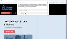 
							         Payroll Software Solutions | People Management | Aurion								  
							    