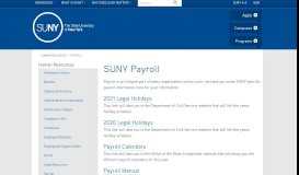 
							         Payroll - SUNY								  
							    