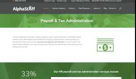 
							         Payroll & Tax Administration - Outsource Your ... - AlphaStaff								  
							    