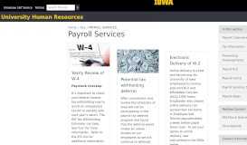 
							         Payroll | University Human Resources								  
							    
