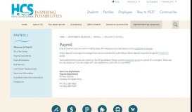 
							         Payroll / Welcome to Payroll - Horry County Schools								  
							    