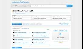 
							         payroll.vitas.com at Website Informer. Visit Payroll Vitas.								  
							    