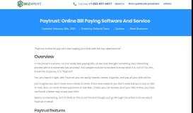 
							         Paytrust: Online Bill Paying Software And Service - WiZXpert								  
							    