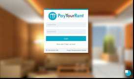 
							         PayYourRent - Log in - PayYourRent.com								  
							    