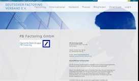 
							         PB Factoring GmbH | Deutscher Factoring-Verband e.V.								  
							    