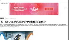 
							         PC, PS3 Owners Can Play Portal 2 Together | WIRED								  
							    