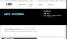 
							         PC & room booking | Victoria University | Melbourne Australia								  
							    