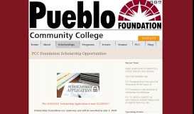 
							         PCC Foundation Scholarship Opportunities | Pueblo Community ...								  
							    