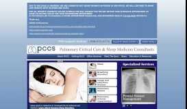 
							         PCCS - Pulmonary Critical Care & Sleep Medicine Consultants in ...								  
							    