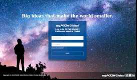 
							         PCCW Global Service Portal								  
							    