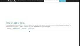 
							         Pchmc.apihc.com | Linked At Least 50 Domains | IP: 52.184 ...								  
							    
