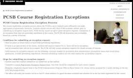 
							         PCSB Course Registration Exceptions – Providence College School ...								  
							    