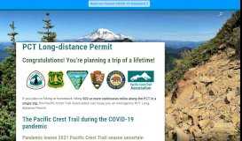 
							         PCT Long-distance Permit - Pacific Crest Trail Association								  
							    