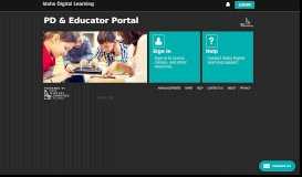 
							         PD & Educator Portal								  
							    