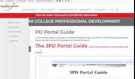 
							         PD Portal Guide – Palomar College Professional Development								  
							    