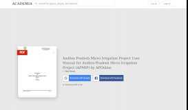 
							         (PDF) Andhra Pradesh Micro Irrigation Project User Manual ...								  
							    