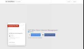 
							         (PDF) SAP Biller Direct (Invoice Management | Bandit One - Academia ...								  
							    