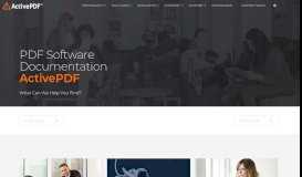 
							         PDF Software Documentation by ActivePDF | Product Documentation ...								  
							    