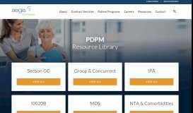 
							         PDPM - Aegis Therapies								  
							    