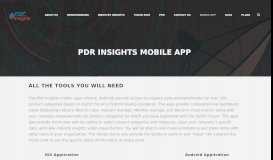 
							         PDR Insights Mobile App – PDR Insights								  
							    