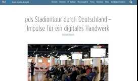
							         pds Stadiontour durch Deutschland – Impulse für ein digitales ...								  
							    