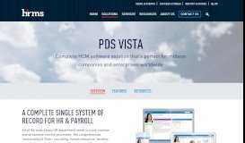 
							         PDS Vista | HR & Payroll Management Software - HRMS ...								  
							    