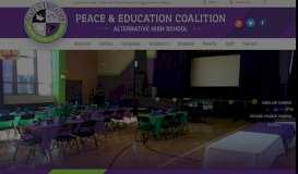 
							         Peace and Education Coalition Alternative High School								  
							    