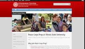 
							         Peace Corps Prep | Stevenson Center - Illinois State								  
							    