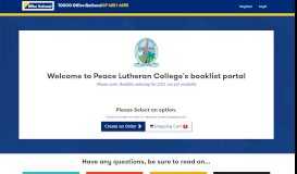 
							         Peace Lutheran College - My Booklist								  
							    