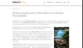
							         Peace, privacy and a little adventure at Cala Portals Vells | Property for ...								  
							    