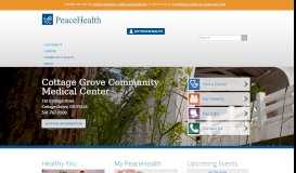 
							         PeaceHealth Cottage Grove Community Medical Center								  
							    